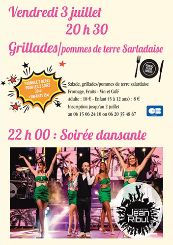 Programme du vendredi 3 juillet 2026