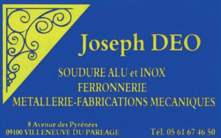 Carte de visite Joseph DEO
